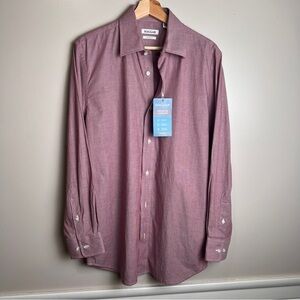 Haggar Premium Comfort Slim Fit Long Sleeve Shirt Size 15-15 1/2 (32/33) NWOT